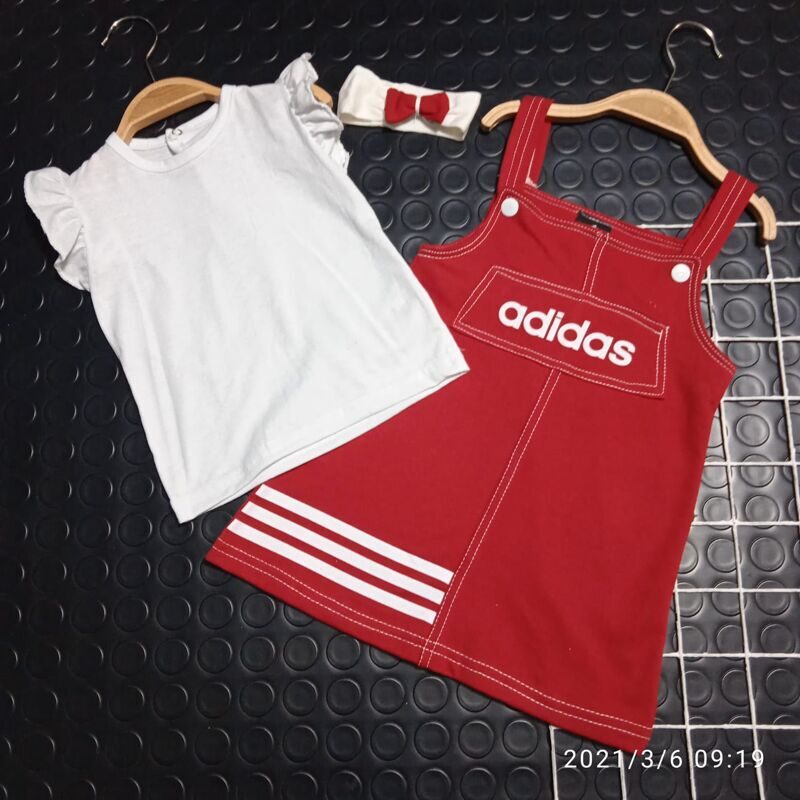 Сарафан "Adidas" красный